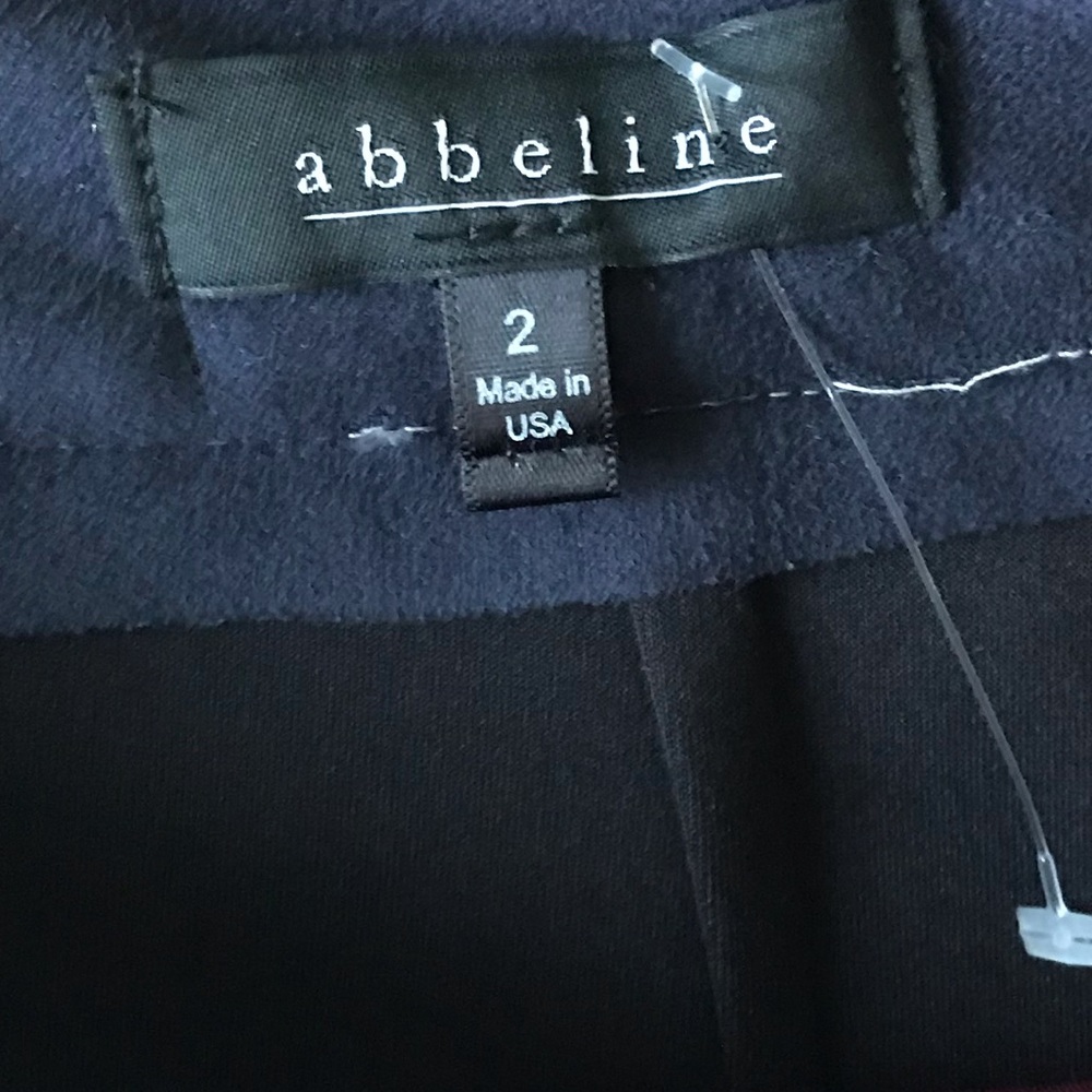 Abbeline Navy Geometric Patchwork Suede Mini Skirt - image 8